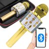 eng pl Wireless microphone bluetooth karaoke speaker round with case various modes 6934 1