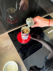 koťógó moka kanvička príprava