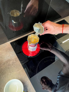 koťógó moka kanvička príprava