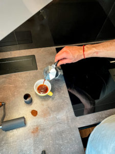 koťógó moka kanvička príprava