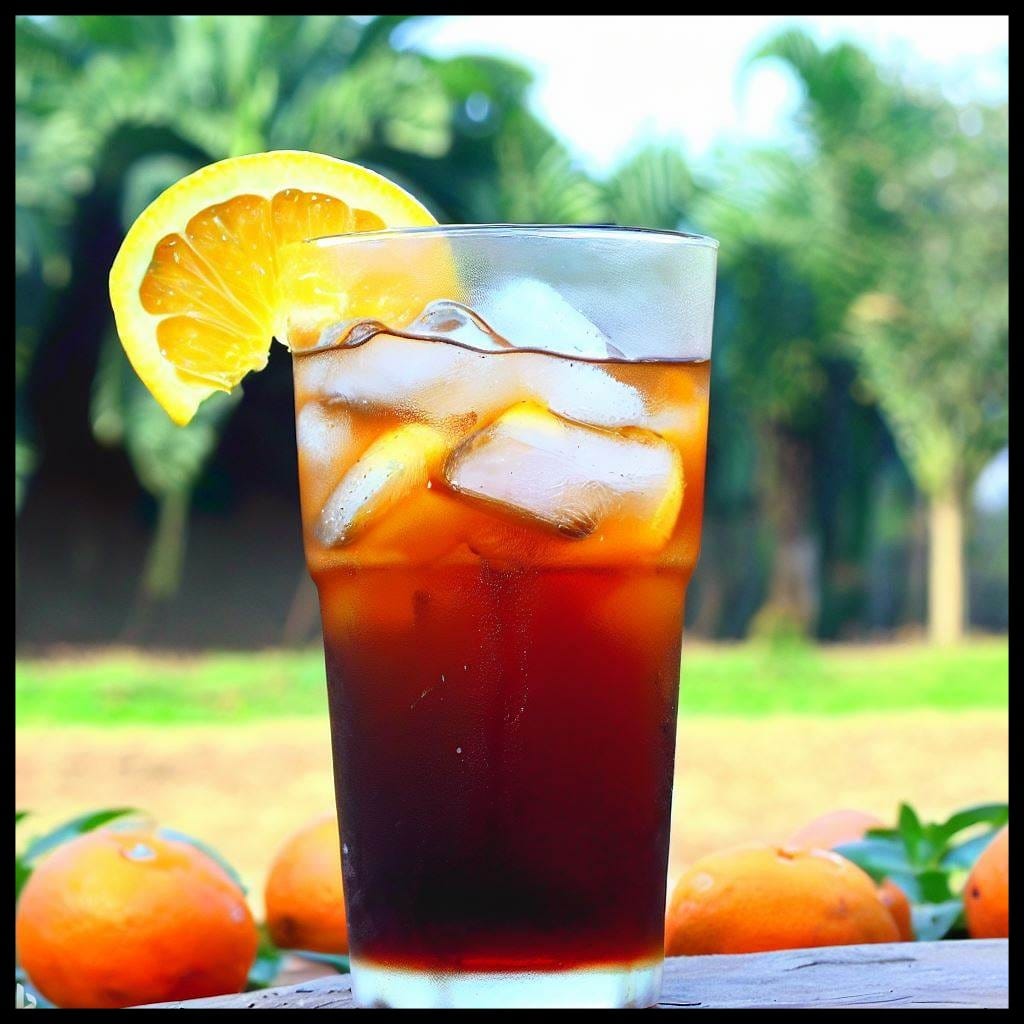 sypaný čierny ovocný ľadový čaj Ready After