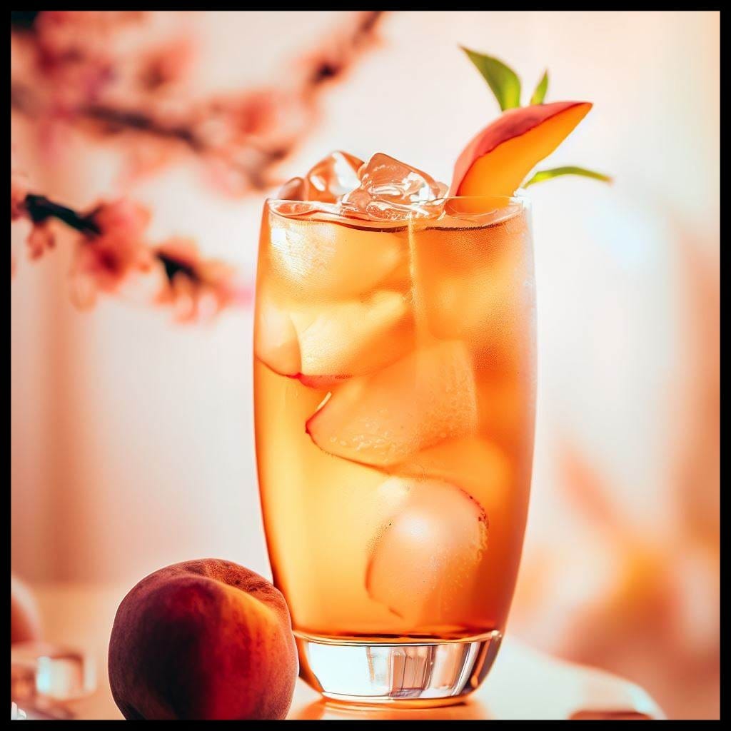 ovocný sypaný ľadový čaj