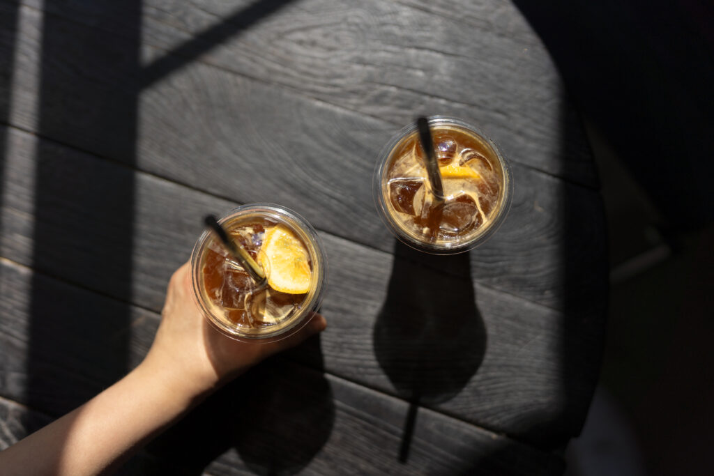 Espresso tonic fotka z vrchu