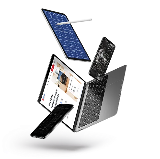 Poškozená zařízení připravená k opravě