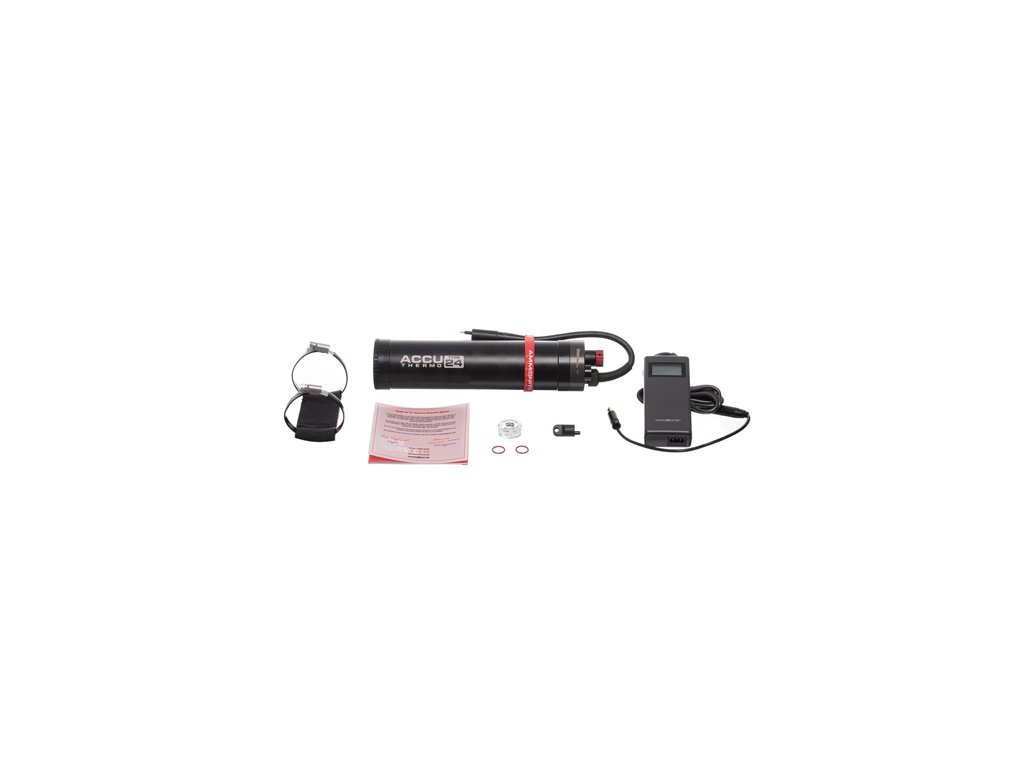 Kompletný set príslušenstva zahŕňajúci inteligentnú nabíjačku s LCD diagnostikou, montážne nerezové spony pre backplate a sadu náhradných tesniacich O-krúžkov.