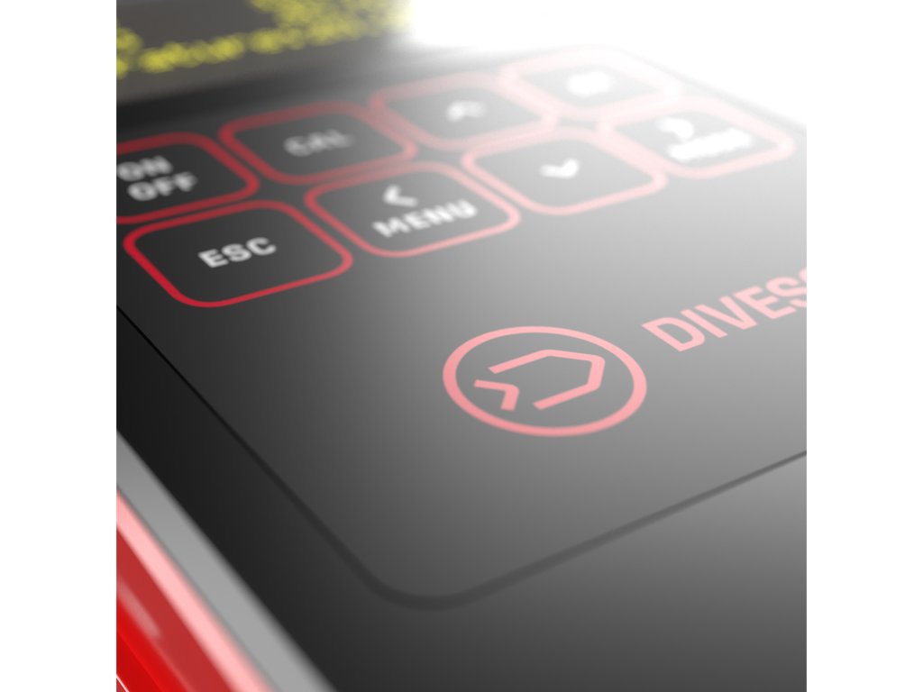 Detail membránovej klávesnice s taktilnou odozvou pre presné ovládanie menu aj v chladných podmienkach.