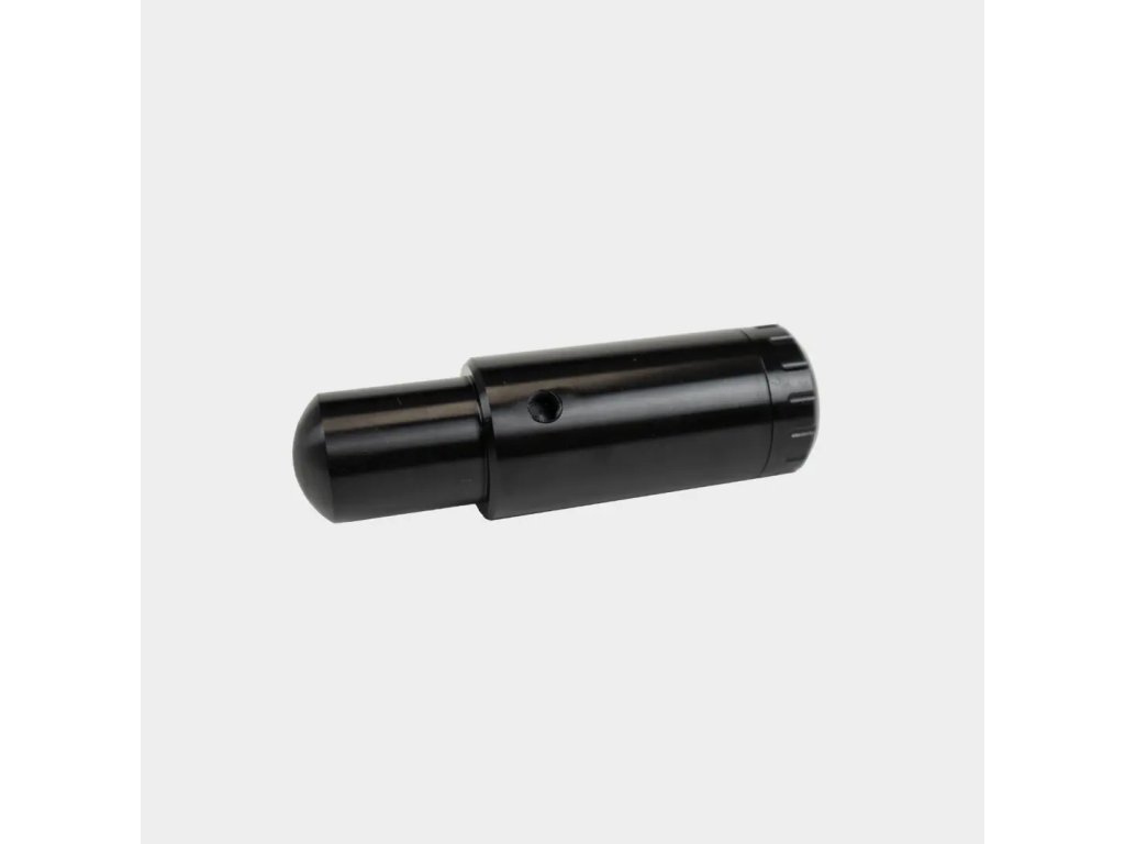 Pohľad na vnútro puzdra s detailom masívneho závitu a oddeleným uzáverom.