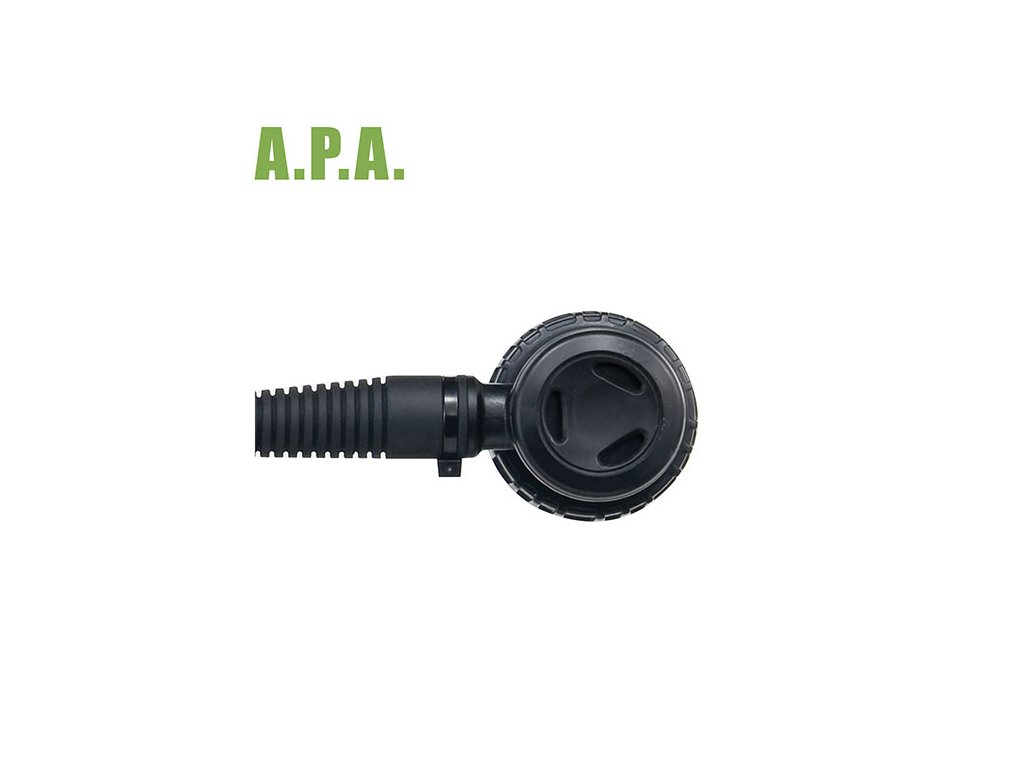 Detail horného vypúšťacieho ventilu s bajonetovým závitom pre inštaláciu na ramennú sekciu kompenzátora.