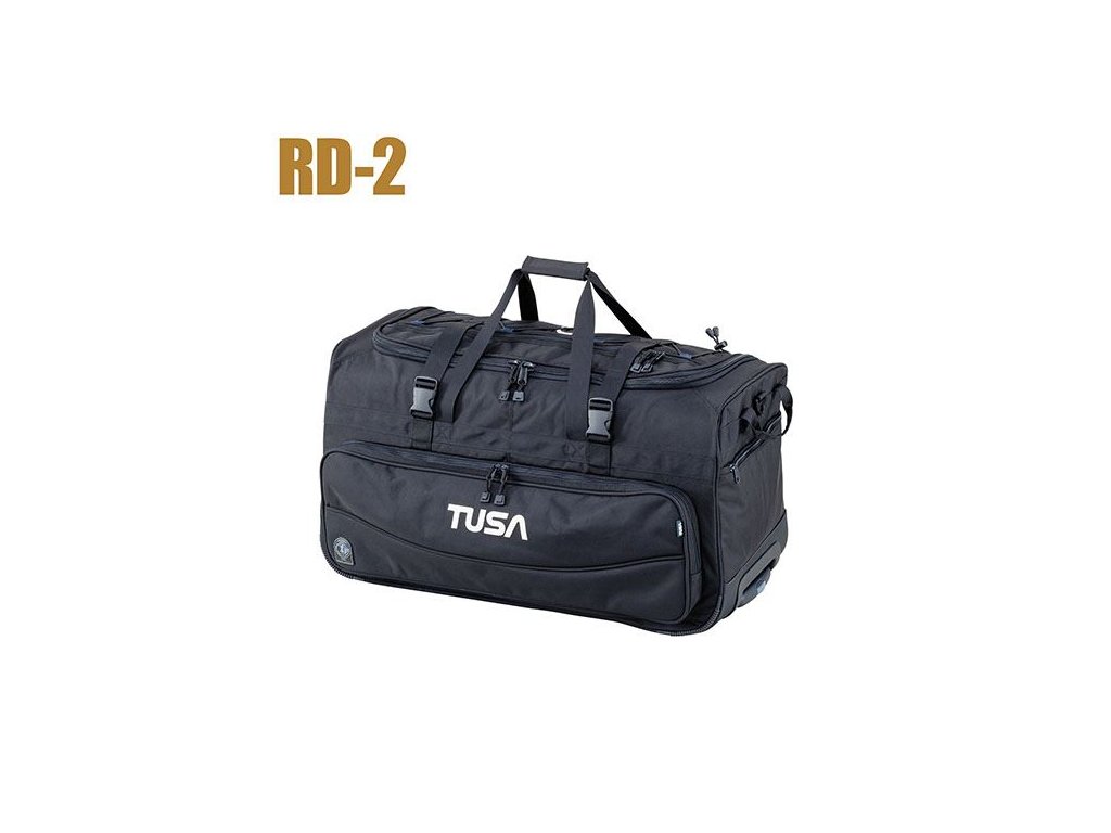 Detailný pohľad na systém externých kompresných popruhov s prackami a bungee sieť pre uchytenie doplnkov.