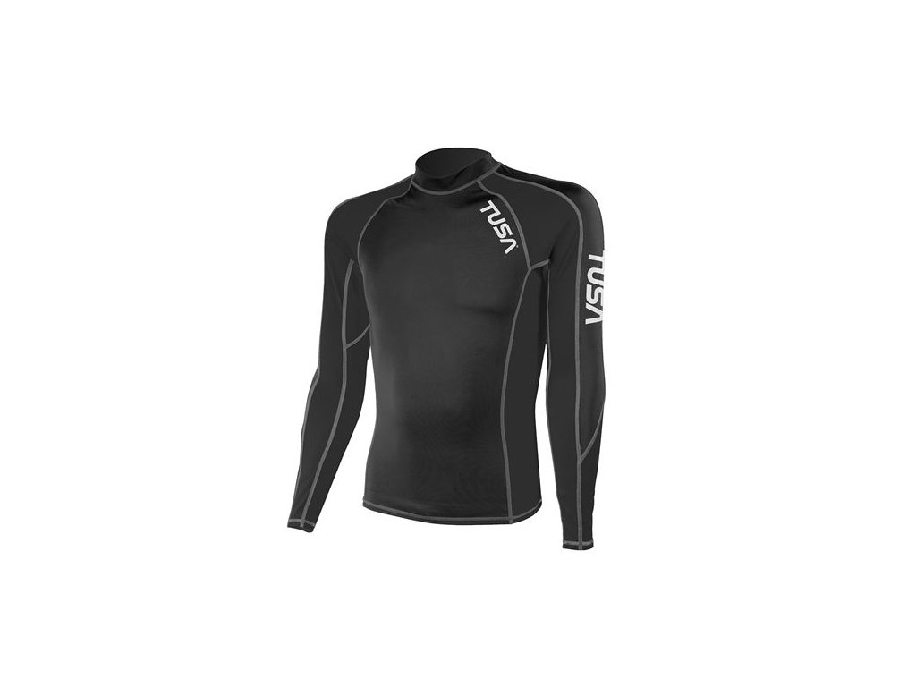 Detailné spracovanie rukávových panelov a logotypu TUSA odolného voči pôsobeniu slanej vody a UV degradácii.