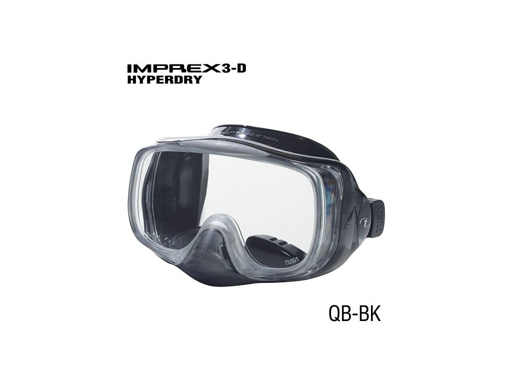 Konfigurácia s čiernym silikónom (QB) navrhnutá pre potápačov vyžadujúcich elimináciu svetelných reflexov z okolia.