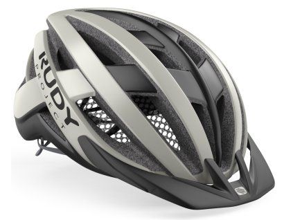prilba rudy project venger cross light grey black matte