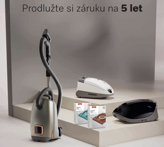 Prodloužená záruka na 5 let u vysavače Miele Guard