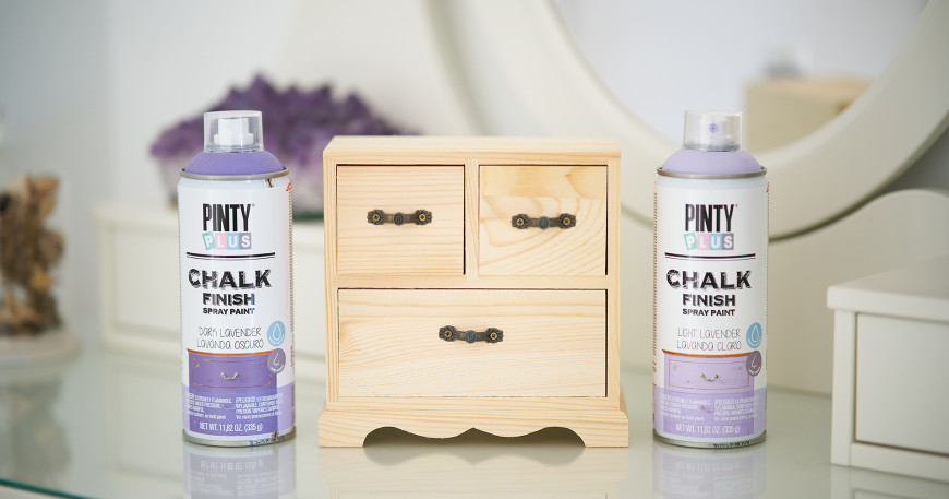 Upravte si šperkovnicu pomocou Pinty Plus Chalk Finish kriedovej farby