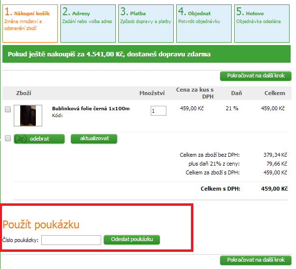 jak uplatnit slevové poukázky