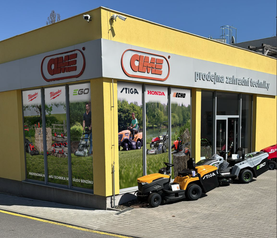 Prodejny zahradní techniky – Pelhřimov, Veselíčko, Drahotuše