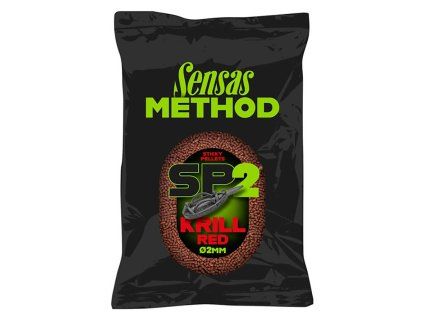 Pelety SENSAS Method Sticky Pellets, 650 g, Krill Red