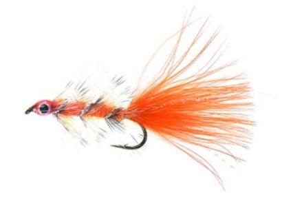 Muška UNIQUE Flies Swim Bugger Fluo Orange Daiichi