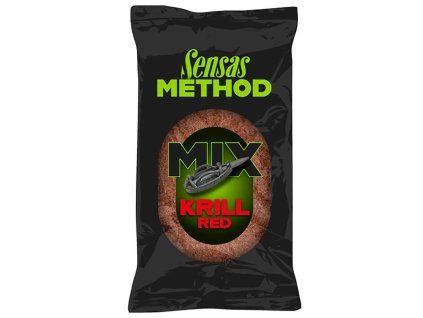 Krmivo SENSAS Method Mix Red Krill, 1 kg
