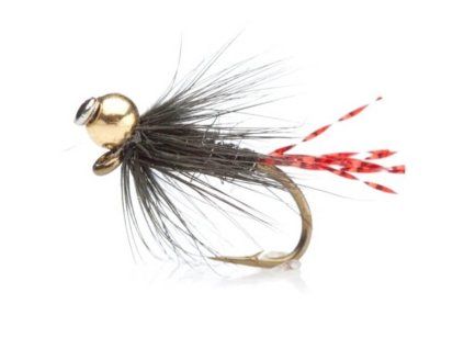 Muška UNIQUE Flies Flash Jig Black Red Daiichi