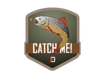Nálepka DELPHIN CatchME! Pstruh