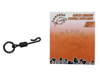 Rýchloklip s krúžkom Quick Change Swivels With Ring
