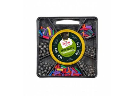 Sada oloviek a hadičiek CARPZOOM Split Shots & Float Sleeves