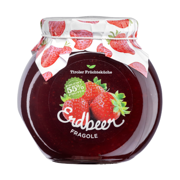 Jahodový džem v retro balení 55 % UWE 460 g