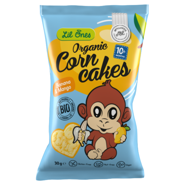 BIO detské chrumky Banán & Mango Lil Ones 30 g