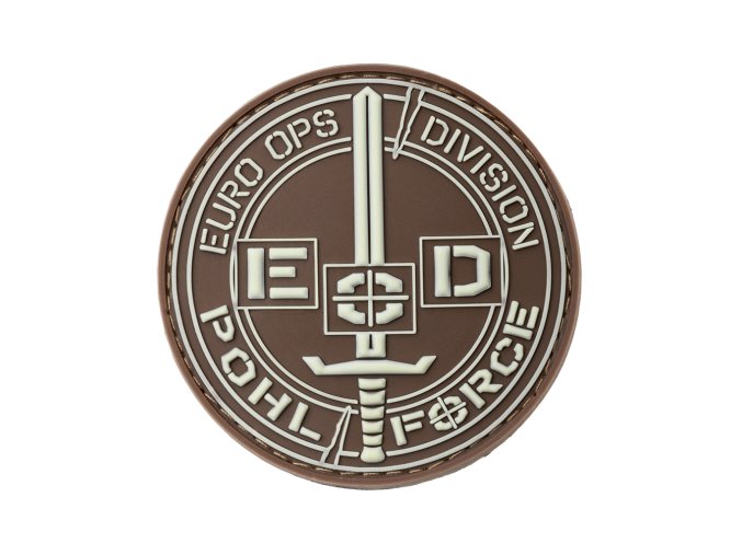 Nášivka POHL FORCE 3D Rubber Patch EOD Gen2 (Glow in the Dark)
