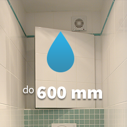 Waterproof access panels up to an opening height of 600 mm