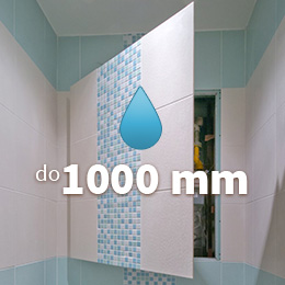 Waterproof access panels up to an opening height of 1000 mm