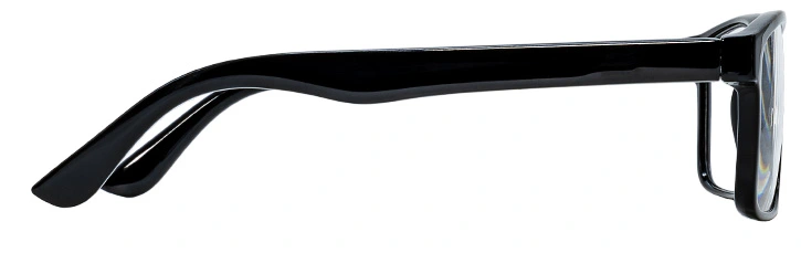 Brýle G043 černé plastové obroučky - Diskrétní elegance a BIG SIZE komfort
