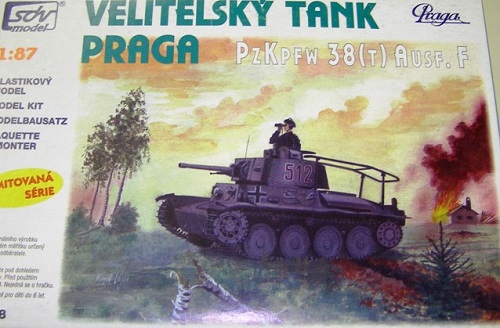 87007 - Velitelský tank Praga PzKpfw 38(T) Ausf.F 87007 - Velitelský tank Praga PzKpfw 38(T) Ausf.F