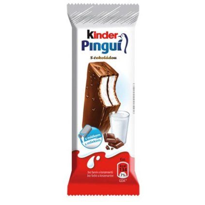 Kinder Pinguí mléčný řez