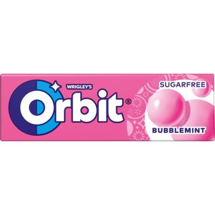 Orbit bez cukru Bubblemint 14g