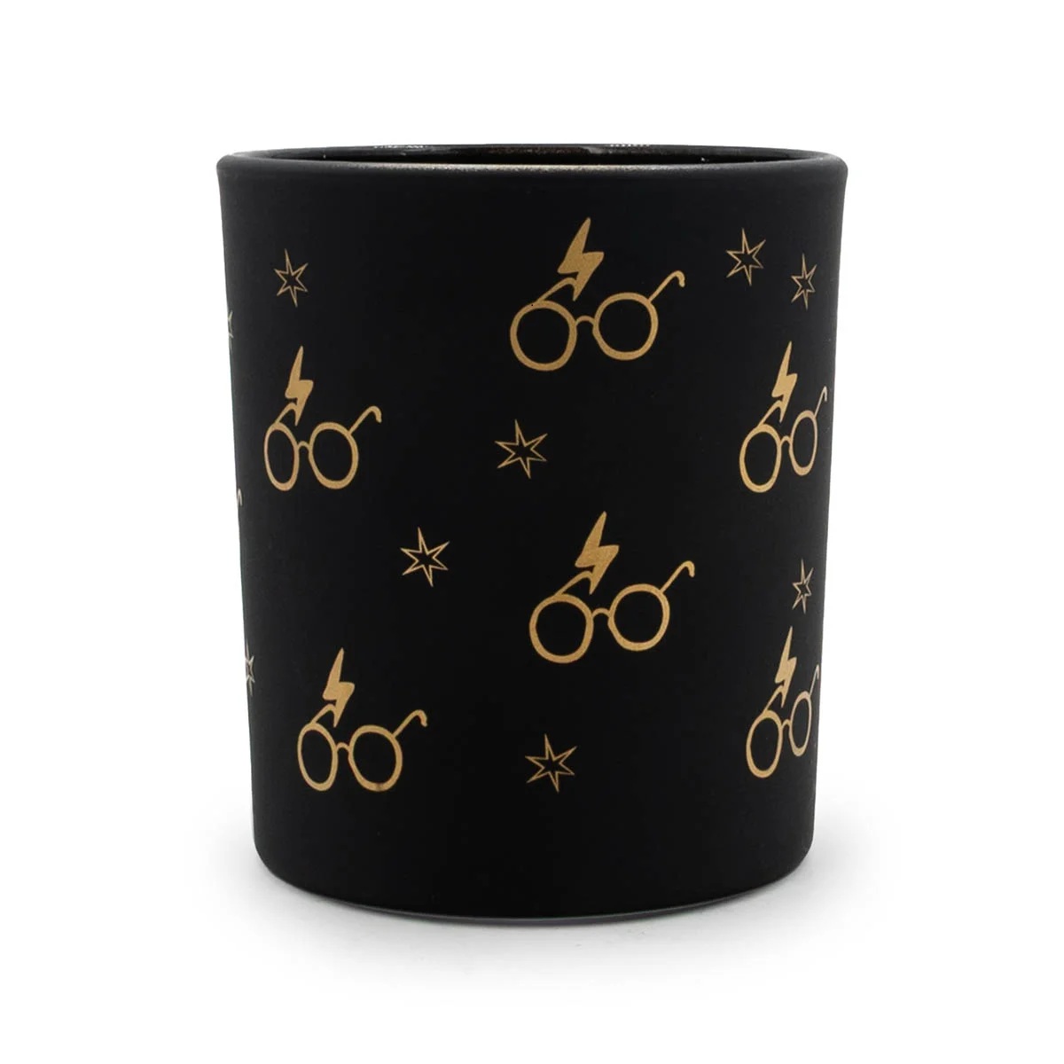 Vonná sviečka Harry Potter Okuliare a blesk čierny pohár 135 g citrusová kvetinová vôňa
