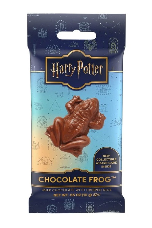 Harry Potter Čokoládová žaba — detail mliečnej čokolády s chrumkavou ryžou, 15 g
