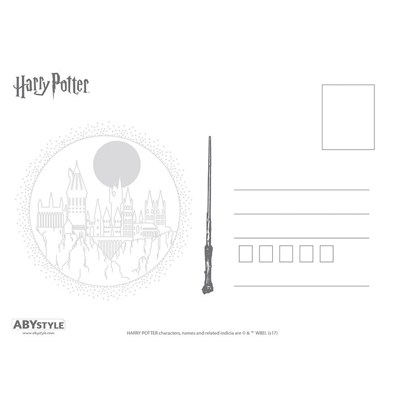 Harry Potter pohľadnice Fakulty Rokfortu 5 ks - 14,8×10,5 cm papier 280 g laminovaná úprava