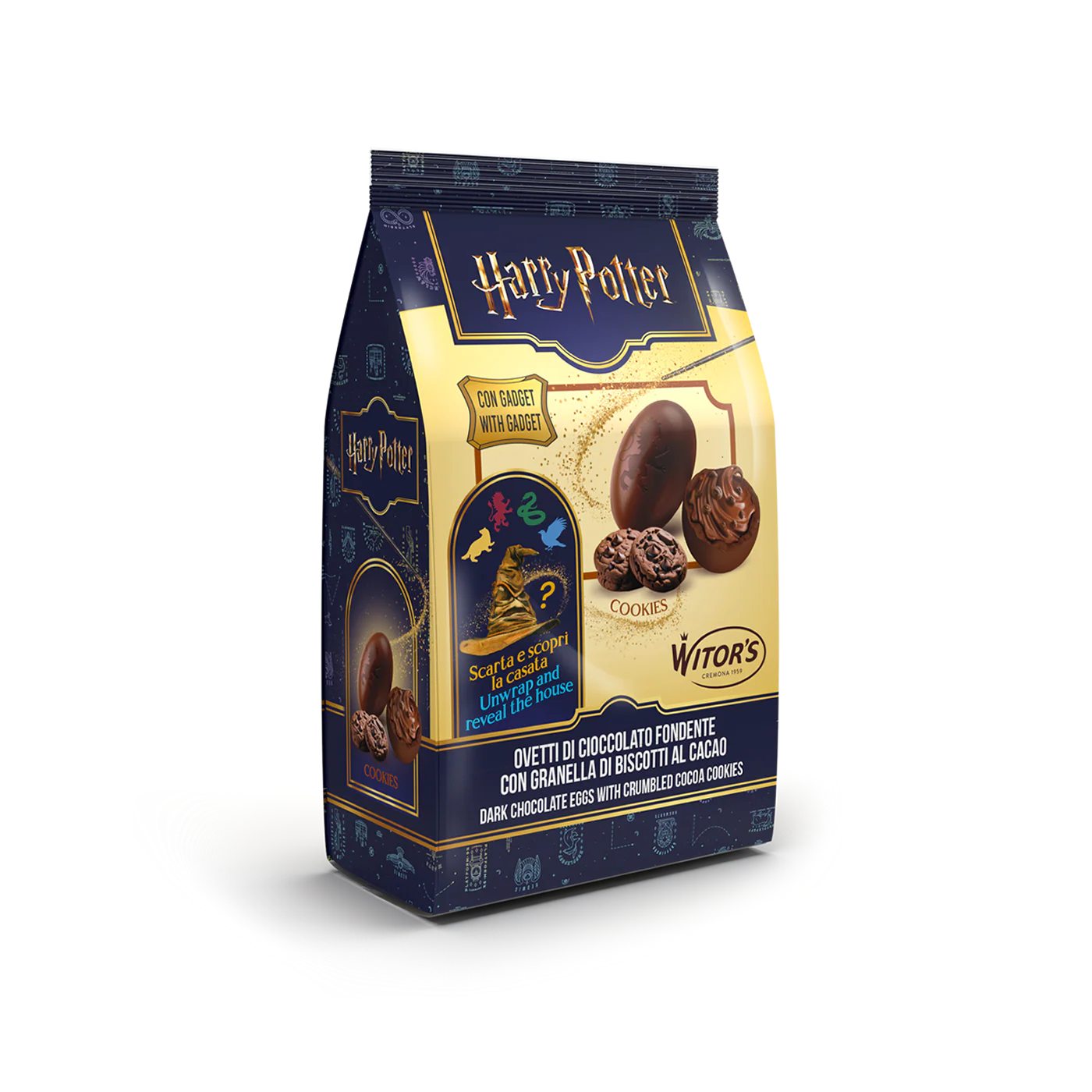 Harry Potter čokoládové vajíčka cookies karamel - detail obsahu balenia