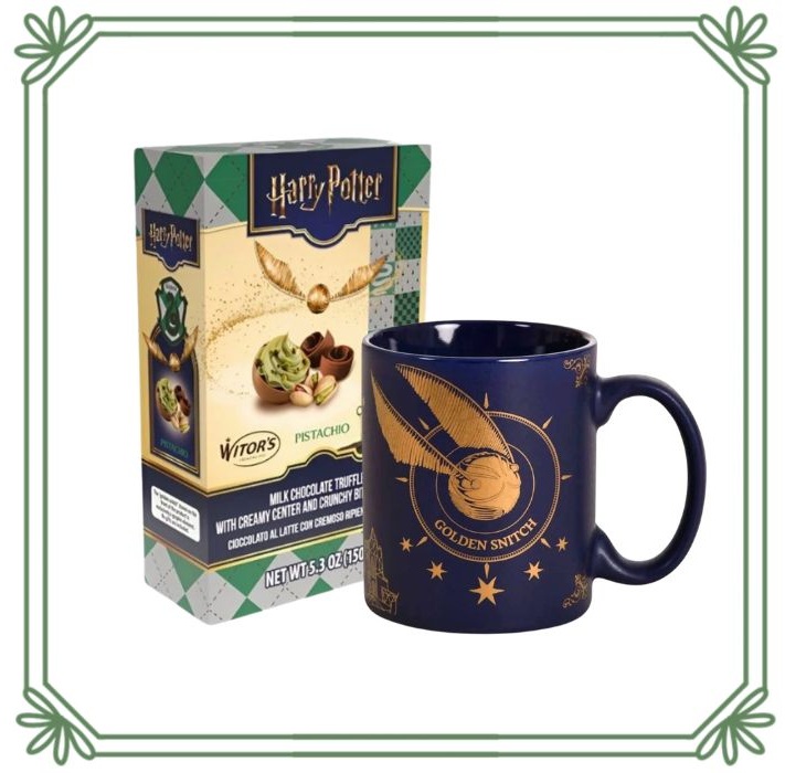 Harry Potter set Zlatá strela Slizolin - hrnček a čokoládové Zlaté strely