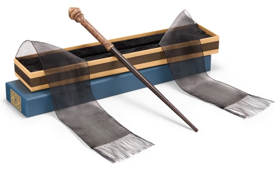 Harry Potter prvá prútka Hermiony Grangerovej — Ollivanderov box s čiernym zamatom