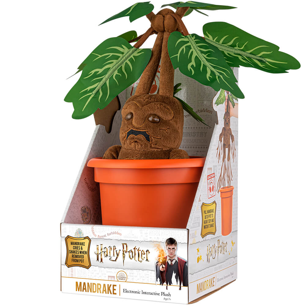Harry Potter Mandragora plyšák darčekové balenie Noble Collection HP kartón originálny