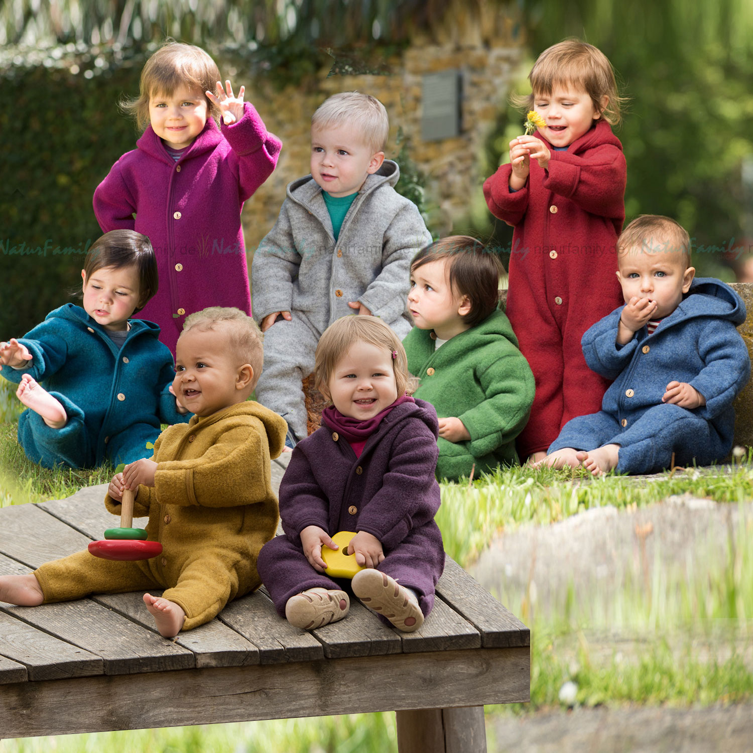 Merino fleece overaly Engel