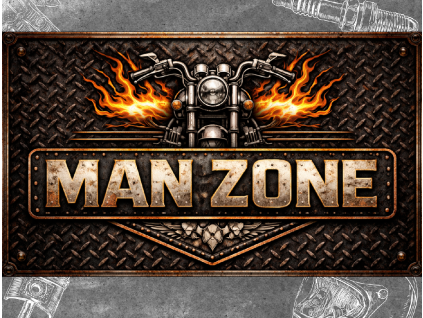 Plechová cedule MAN ZONE