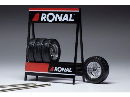 0063155 set 4 wheels ronal x pack silver 1 18