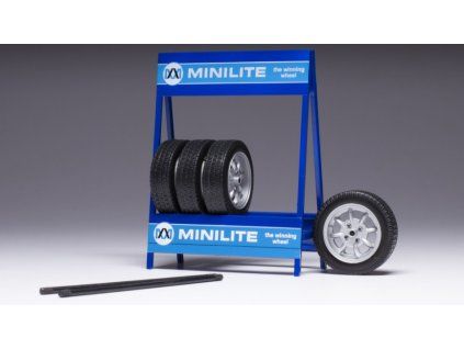 0070805 set 4 wheels mini lite silver 1 18