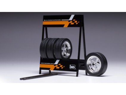 0071445 set 4 wheels penta chrome 1 18