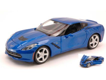 0024249 corvette stingray 2014 blue 1 24