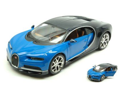0010243 bugatti chiron 2016 blue black 1 24